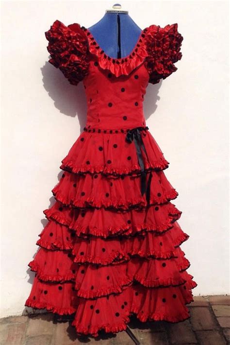 Vintage Spanish Flamenco Dress 3896cmbust Etsy Uk In 2023 Flamenco Dress Dresses Unusual