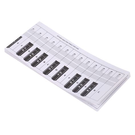 88 Keys Piano Keyboard Fingering Practice Chart Sheet Reference
