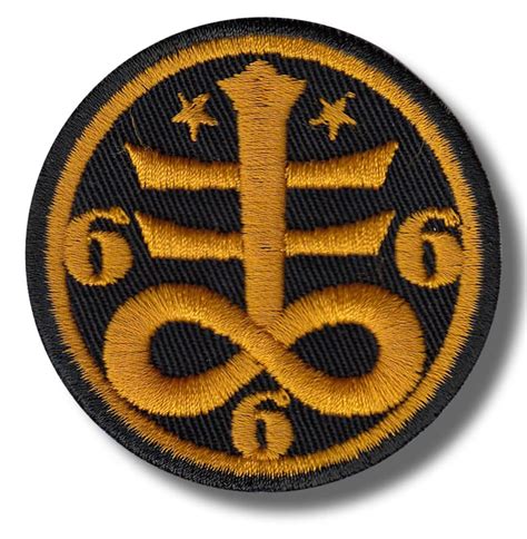 Occult Satanic Symbol Embroidered Patch 6x6 Cm Etsy