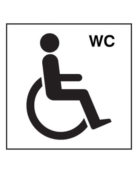 Disabled Toilet Sign On Rigid Pvc From Aspli Safety