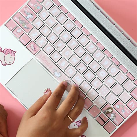 Pink Unicorn Keyboard Stickercover For Macbook Pro And Air Etsy