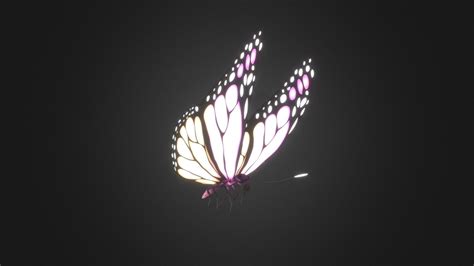 Magical Glowing Butterfly Buy Royalty Free 3d Model By Magicalorbs