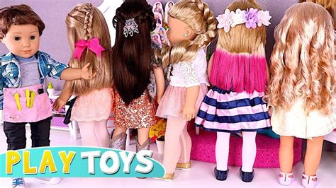 Take a look at how one simple braid turns into a special elastic band in a matter of minutes. AG Dolls Hair Salon Pretend Play with Beauty Toys! - YouTube
