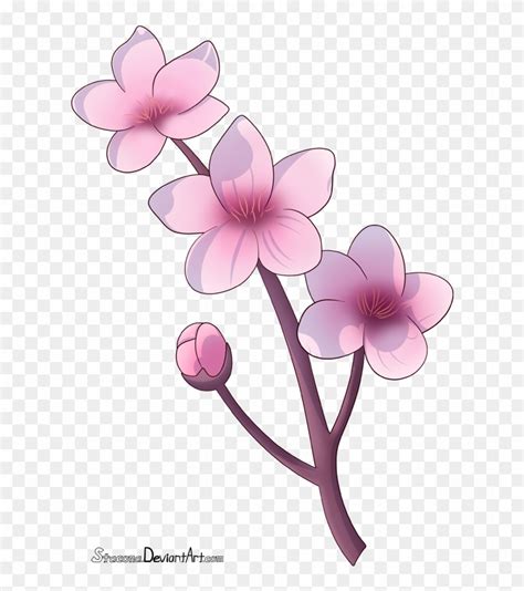 Cherry Blossom Branch By Stacona Chibi Cherry Blossom Flowers Free
