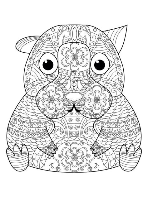 Hamster Mandala Ilustra O Stock Ilustra O De Flor
