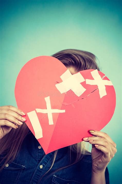 Young Woman With Broken Heart Stock Image Image Of Blue Divorced