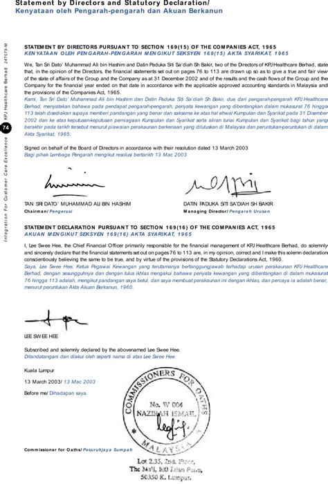 Oaths, affidavits and statutory declarations act 2005 schedule 2 authorised witnesses for statutory declarations. AKTA AKUAN BERKANUN 1960 PDF