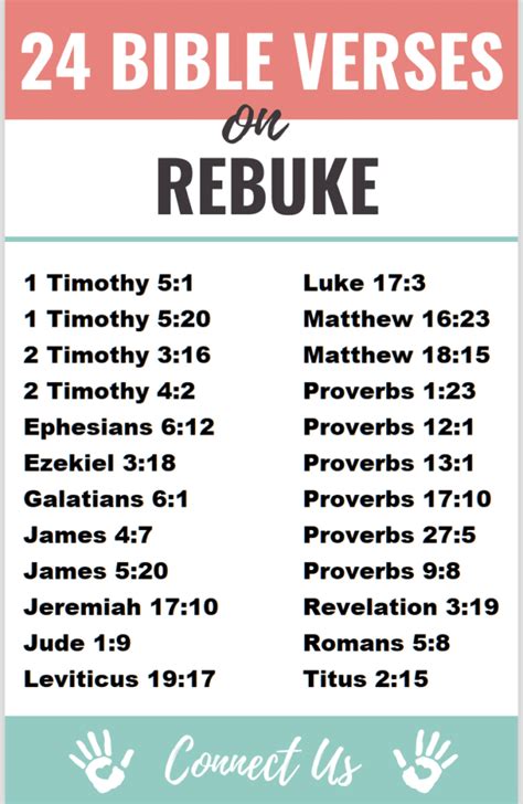 Important Bible Scriptures On Rebuke Connectus