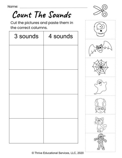 Segmenting Worksheets Worksheets For Kindergarten