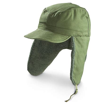 New Swedish Military Winter Hat Olive Drab 230383 Military Hats And Caps At Sportsmans Guide