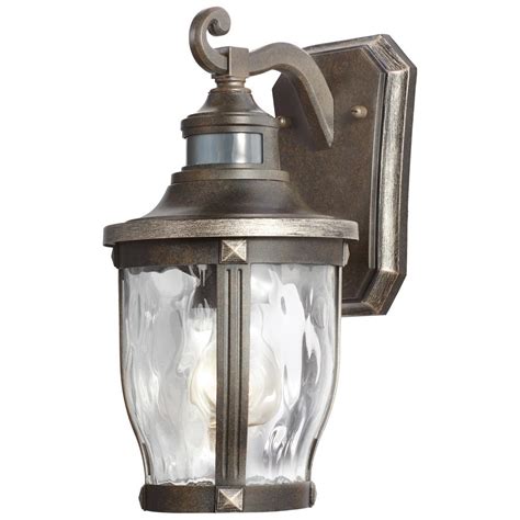 Designed for either indoor or outdoor use. Home Decorators Collection McCarthy 1-Light Bronze with ...