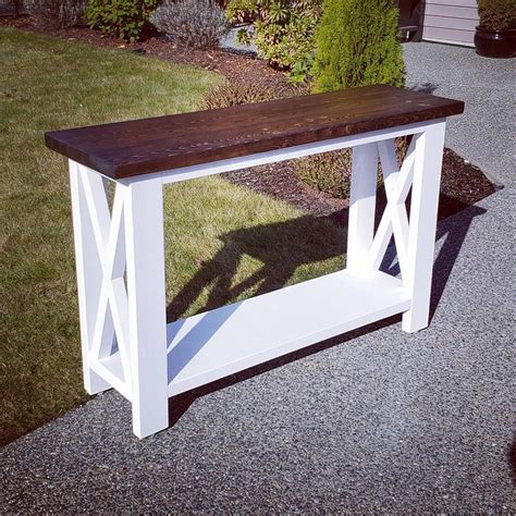 This Custom Rustic X Console Table Just Went Home To An Amazing Repeat
