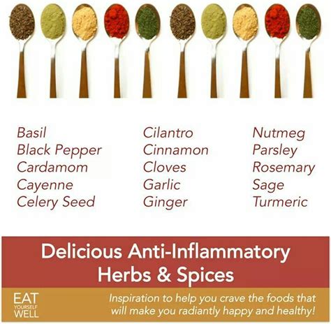 Anti Inflammatory Anti Inflammatory Herbs Spices