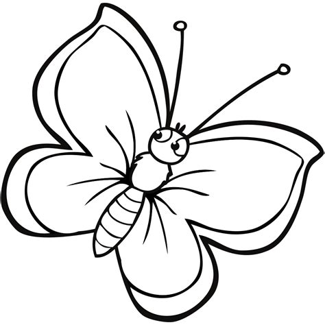 Butterfly Coloring Page Easy Printable 25 Images