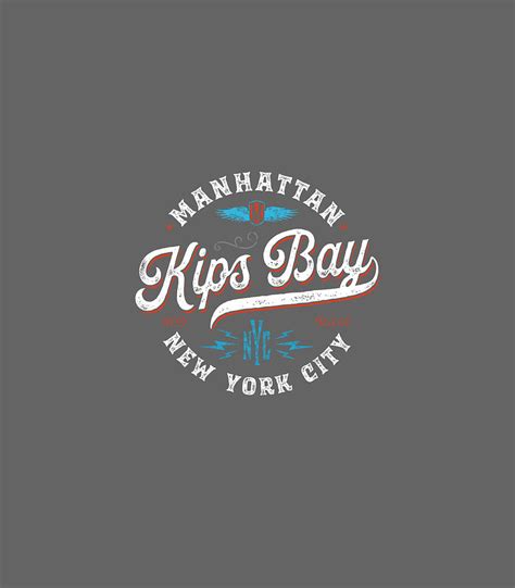 Kips Bay New York Vintage Manhattan Nyc Retro Graphic Digital Art By