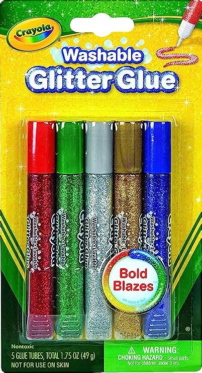 Crayola Washable Glitter Glue Bold Blazes Colors May Vary