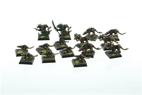 Warhammer Fantasy Skaven Clan Moulder Rats With Packmasters Whtreasury
