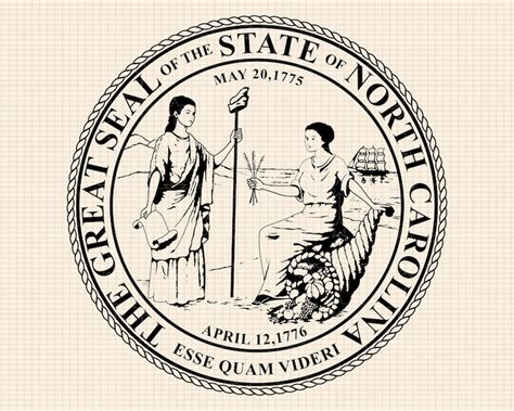 The Great Seal Of The State Of North Carolina Svg Bundle North