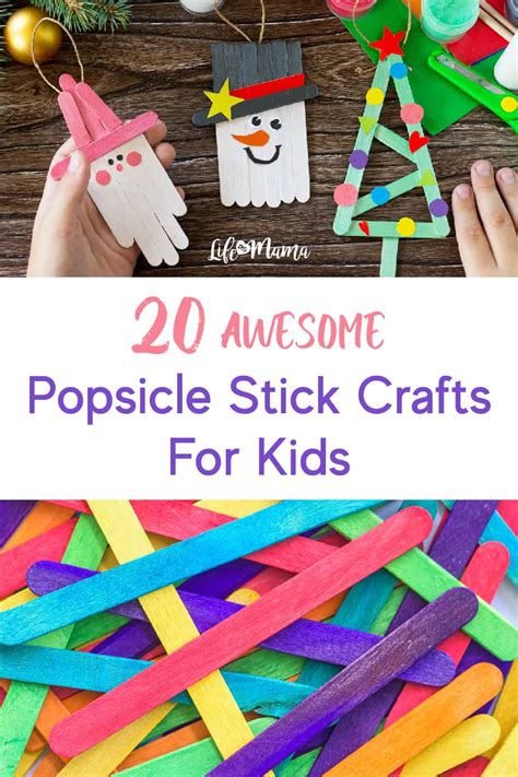 20 Popsicle Stick Crafts For Kids