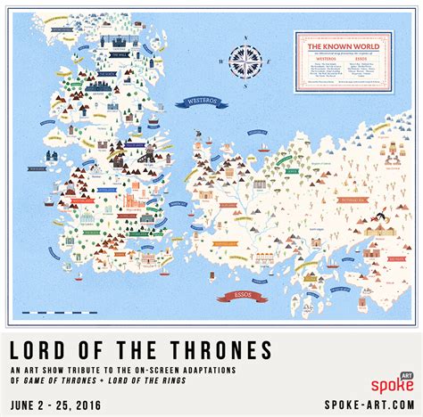Game Of Thrones Sigils And Illustrated Map Behance