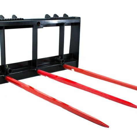 Hd Skid Steer Universal Hay Spear Attachment 4000 Lbs Capacity