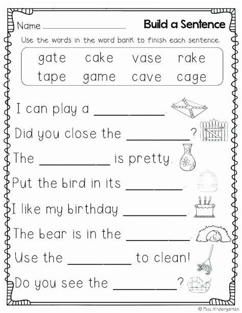 Free Printable Spelling Worksheets For 1st Graders

