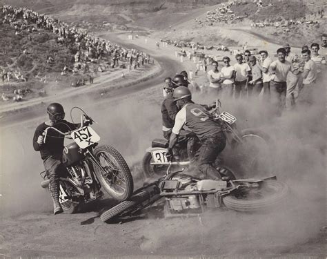 Vintage Motorcycle Race Photo Pic