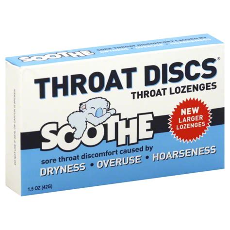 Throat Discs Soothe Throat Lozenges Large 15 Oz 70 Count