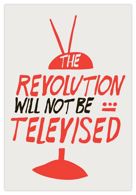 the revolution will not be televised print 101 apparel