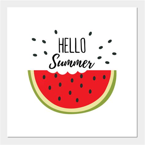 Summer Watermelon Slice Fruit Summer Watermelon Slice Fruit Posters