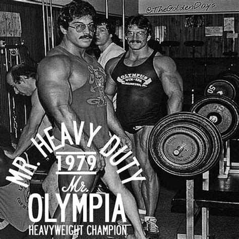Mike Mentzer Nicknamed Mr Heavy Duty 1979 Mr Olympia Heavyweight