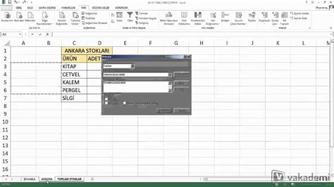 Microsoft Excel 2013 Orta Seviye Eğitimi Tablo Birleştirme İşlemleri