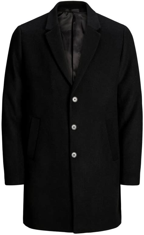 Jack And Jones Wool Coat 12171374 Black Au Meilleur Prix Sur Idealo Fr