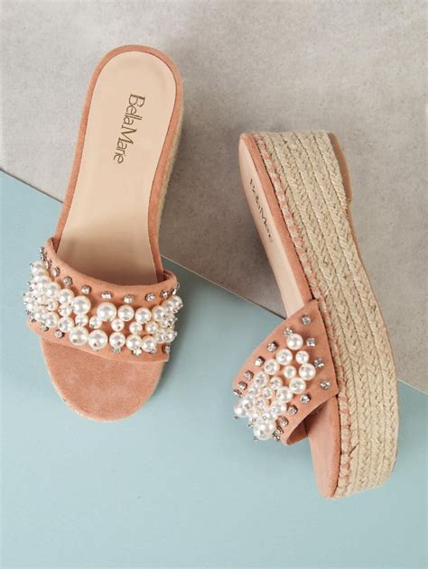 Sandals With Pearls Wedding Sandals Bridal Sandals Vogue Pearl Sandals