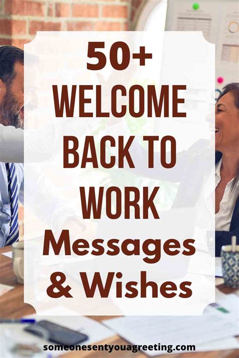 Welcome Back To Work Messages And Wishes Someone Sent You A Greeting