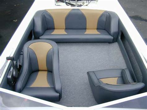 Replacing the pontoon boat seats and furniture on a used pontoon boat is an affordable way to enjoy the water without having to buy a new pontoon boat. Boat Upholstery, Recovers and Repairs | Boat upholstery, Diy boat, Diy boat seats