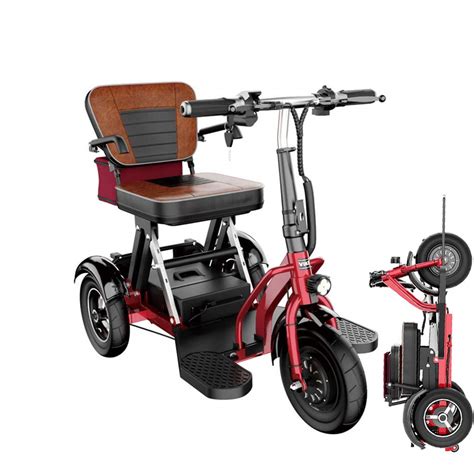 Buy Folding Electric 3 Wheel Mobility Scooter Portable Tricycle