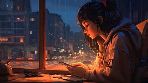 Lofi Anime Girl 4k 8620i Wallpaper Pc Desktop