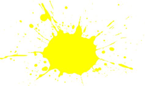 Yellow Paint Splash Png
