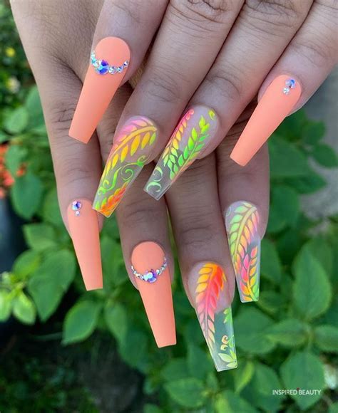 16 Bright Summer Nails Stylish And Fun 2022 Inspired Beauty Bright Summer Acrylic Nails