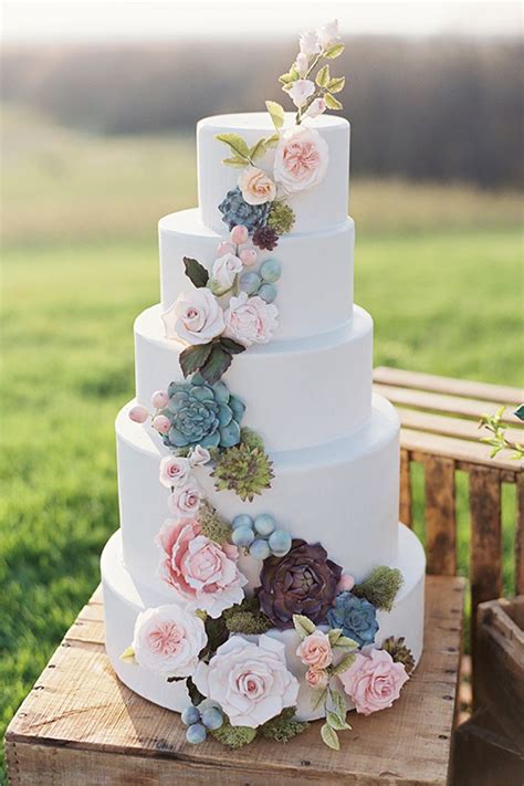 14 Stunning Spring Wedding Cakes Chwv Spring Wedding Floral