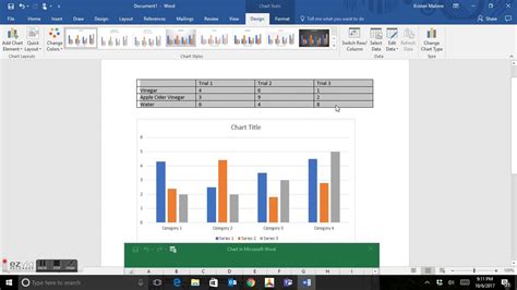 How To Insert Tables And Charts In Microsoft Word Youtube