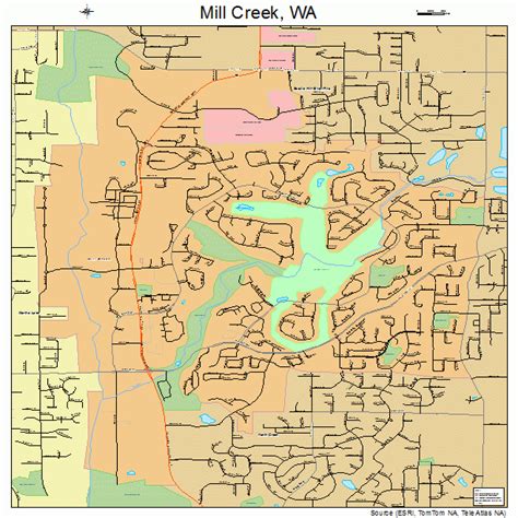 Mill Creek Washington Street Map 5345865