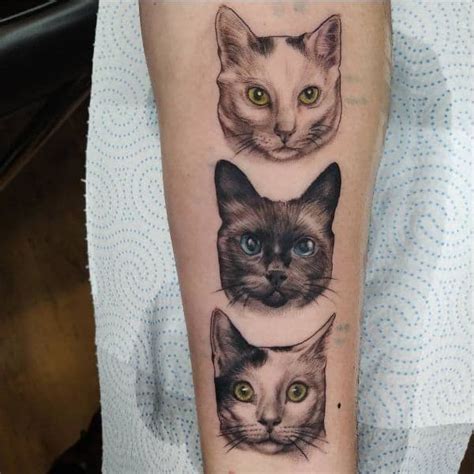 Simple Cat Face Tattoos