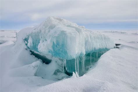 The Ice Hummock On Lake Balkhash Stock Image Image Of Background