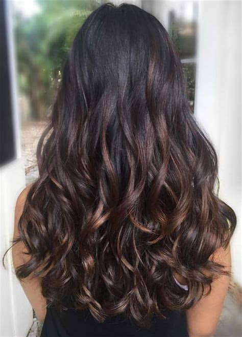Black hair with highlights is when a lighter color is added to strands of the darkest hair color shade. 100 Dark Hair Colors: Black, Brown, Red, Dark Blonde ...