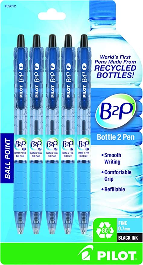 Pilot B2p Bottle To Pen Refillable And Retractable Ball