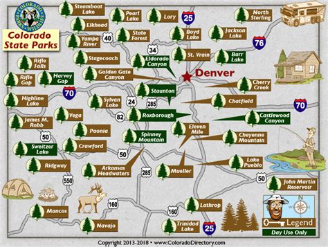 If you're not into stretching your legs, you can get the same thrill driving up mount battie road. Colorado State Parks Map | CO Vacation Directory