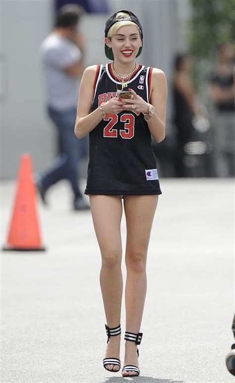 On Trend Basketball Jerseys Miley Cyrus Pictures Miley Cyrus