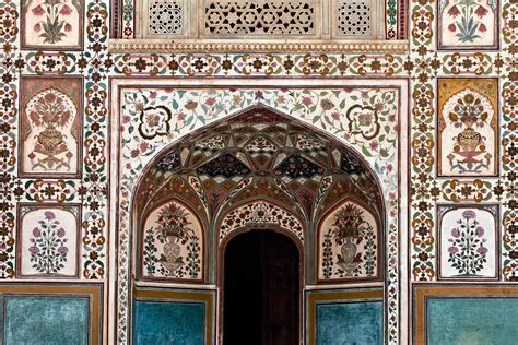 Brett Cole Photography Intricate Mosaic In The Interior Of Amber Fort